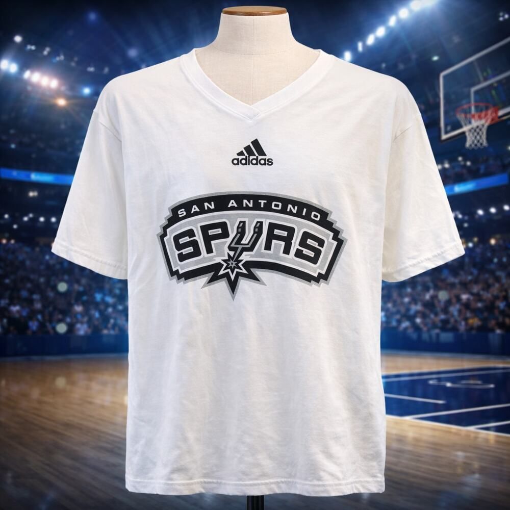 New Adidas San Antonio Spurs SS Women’s Plus Shirt 2XL